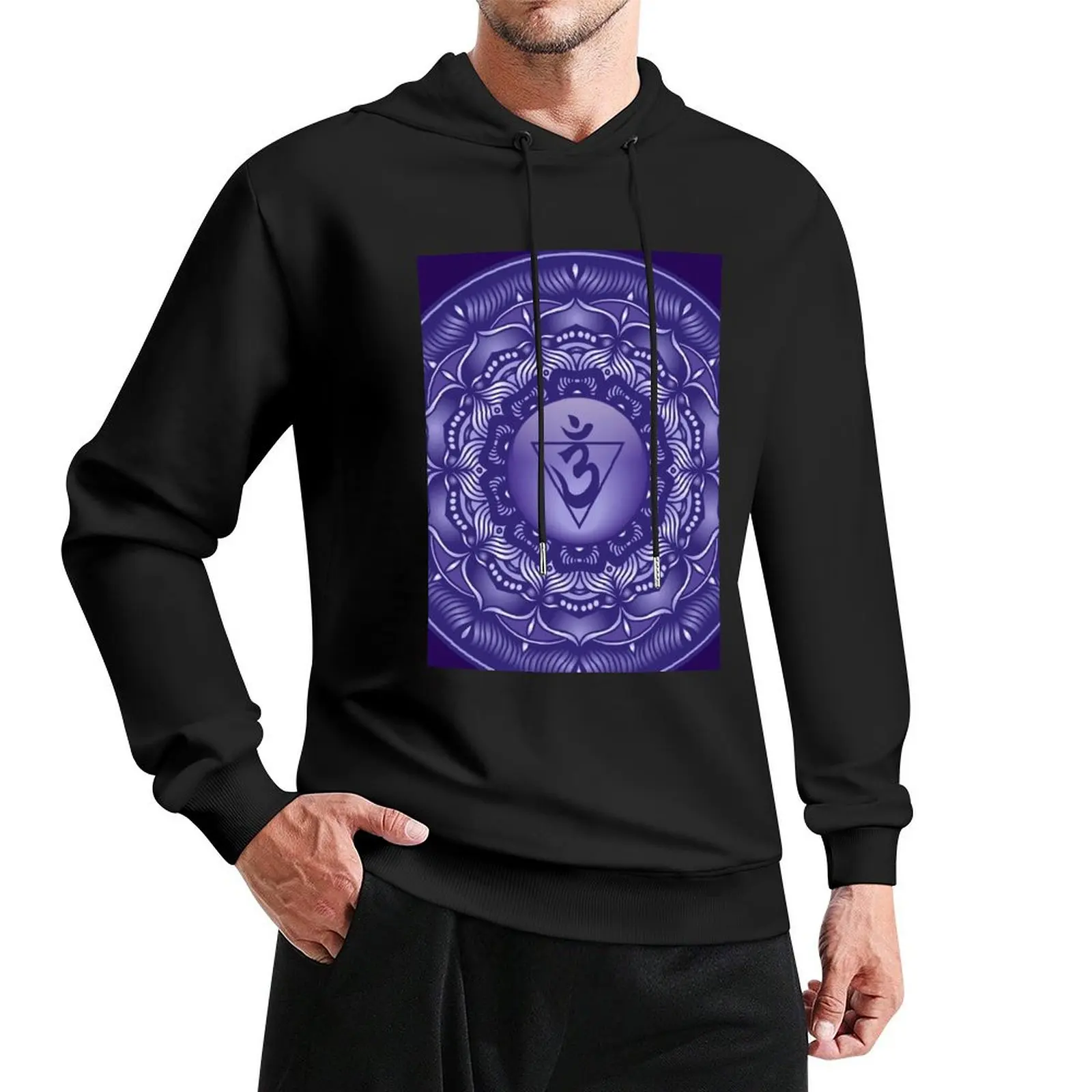 Third Eye Chakra Mandala - 03 PBG Pullover Hoodie clothes for men blouse men clothing new in hoodies & sweatshirts