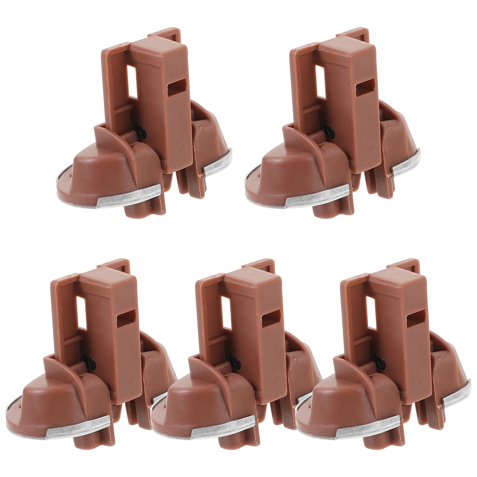 

5Sets Drawer Slide Replacement Kit Versatile Plastic Alloy Dresser Drawer Slides Stoppers Undermount Bottom Mount Replacement