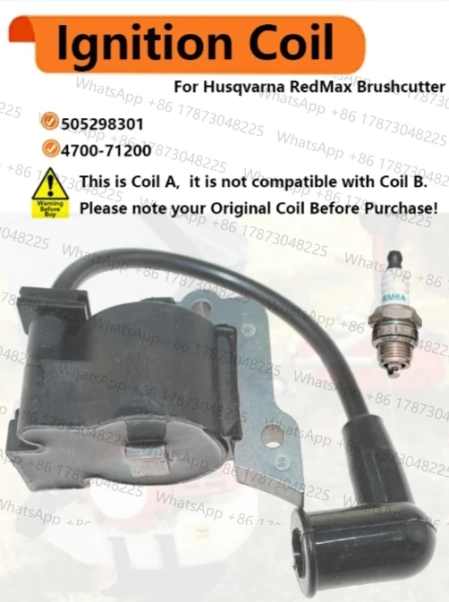 Модуль катушки зажигания для Husqvarna 143R II 143AE15 236R RedMax BC3400 BC4300 BK3400 BK3401 505298301 4700-71200