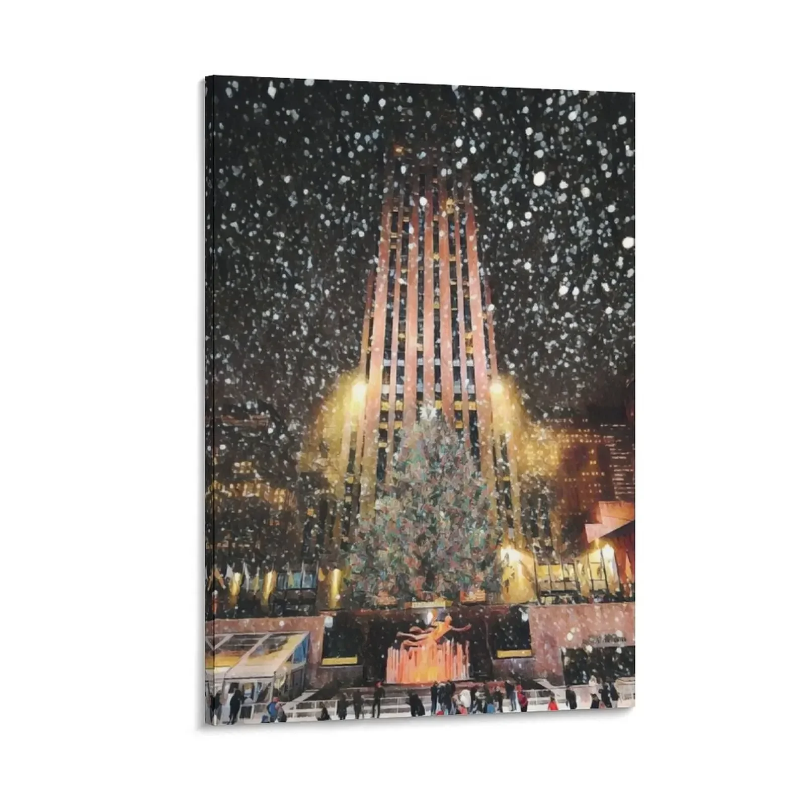 

New York during Christmas Canvas Painting Wall decoration poster poster aesthetic Decorative painting for bedroom