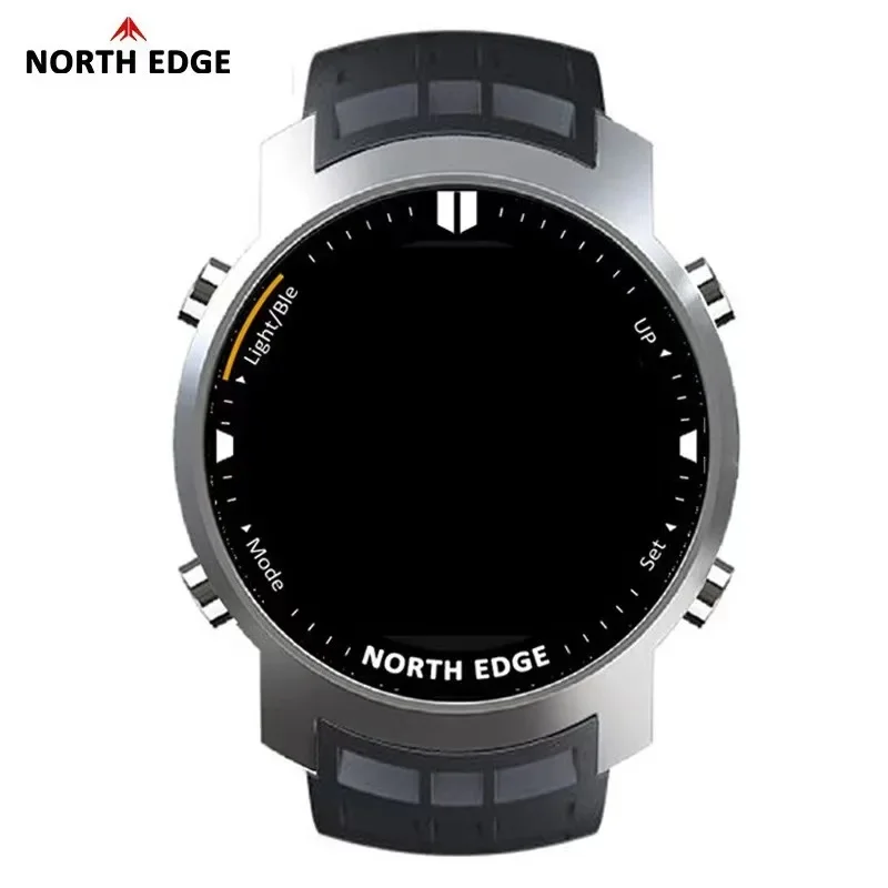 NORTH EDGE Men's Digital Watch Military Waterproof 50M Running Sports Pedometer Stopwatch Watch Heart Rate Wristband Latest
