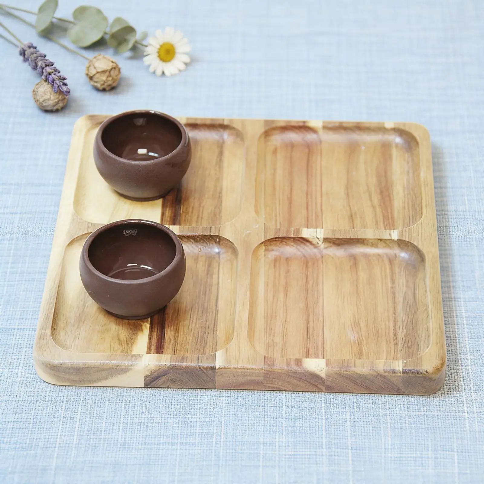 Wooden Food Plate Heat Resistant Plates Delicious Cheese Dessert Tray Easy to Clean Cutting Board for Kitchen Tableware