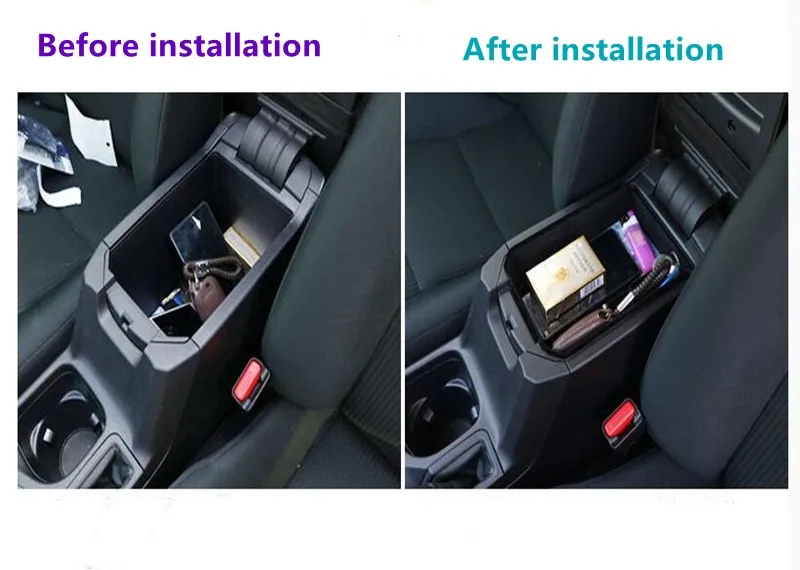 Car Console Armrest Storage Box For Toyota RAV4 2014 2019 XA50 RAV 4 Stowing Tidying Center Organizer Accessories ABS