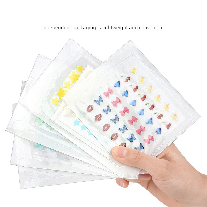 لون الكرتون حب الشباب التصحيح العناية بالبشرة ملصق المخفي الوجه بقعة الجمال ماكياج أداة #2