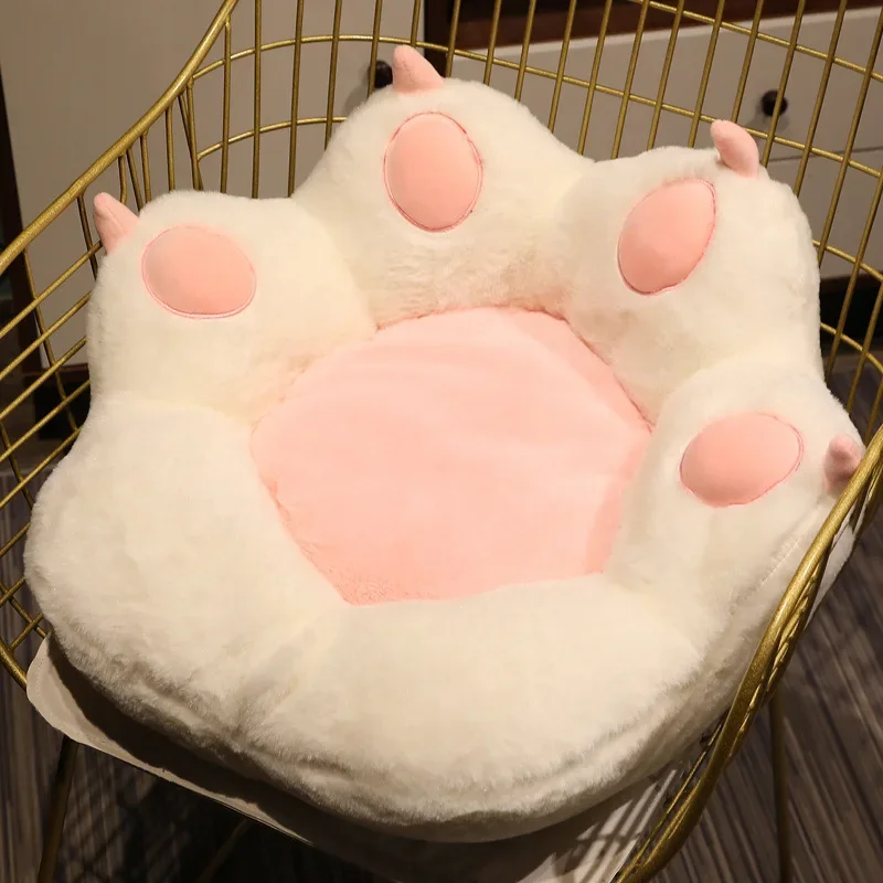 

Nice Cat Paw Pillow Soft Animal Seat Cushion Chair Pillow Stuffed Plush Sofa Indoor Floor Home Chair Decor Winter Gift for Girls