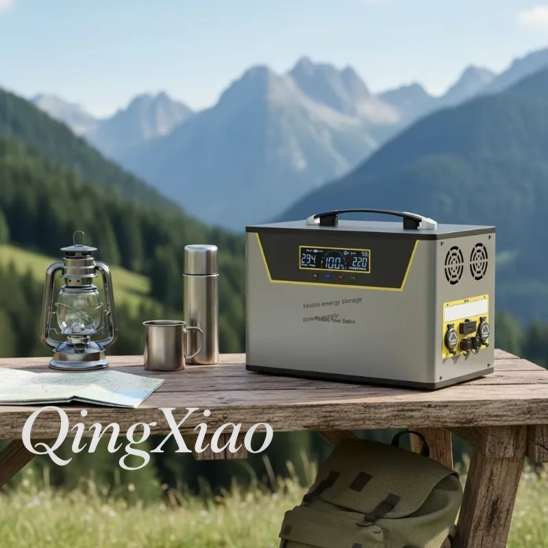 220V Portable Power Station Large Capacity Solar Generator For Outdoor Camping Travel Home And Emergency Backup Use Lifepo4