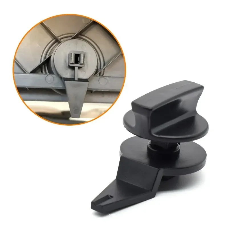 Car Tailgate Clips Bracket Turn Knob Lock Warning Triangle Cover Mount for VW Tiguan 5N MK1 Touran 2003-2015 Waterproof Durable