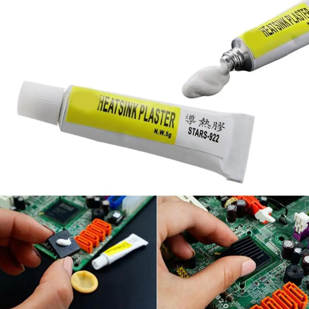 1/2/3pcs Heatsink Plaster Thermal Silicone Adhesive Cooling Paste Strong Adhesive Compound Glue For Heat Sink Sticky