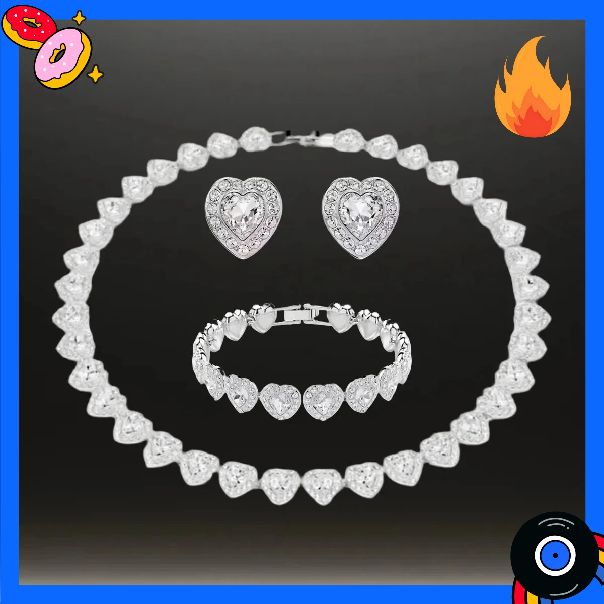 

2025 New Hot Selling Classic Design Necklace Pendant Earrings Bracelet Jewelry Set Luxury and Elegant Banquet Preferred