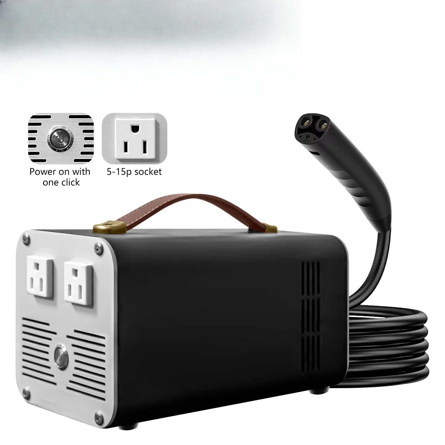 New  3.5KW-5KW 110-220V V2L Portable EV Charger Leakage Overvoltage Protection for Interface for Outdoor Camping