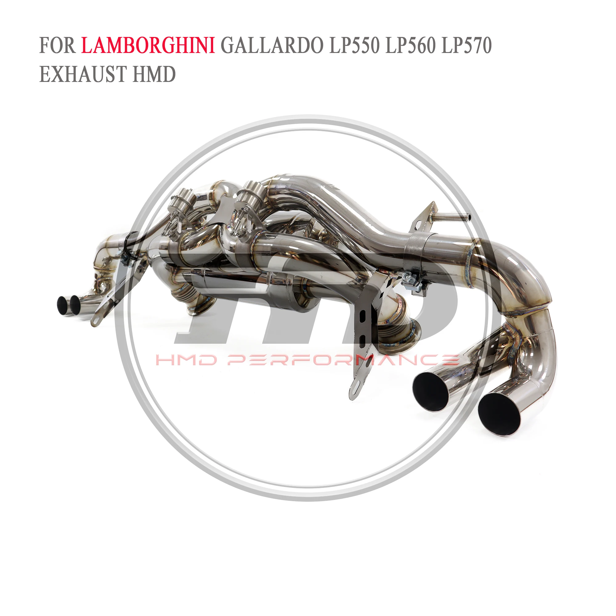 HMD Catback for Lamborghini Gallardo LP550 LP560 LP570 Stainless Steel Exhaust System Performance Valve Muffler Pipe