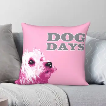 Cavachon-개 사각형 베개 케이스, 폴리에스터 린넨 벨벳 인쇄 지퍼 장식 던져 베개 케이스 룸 쿠션 커버