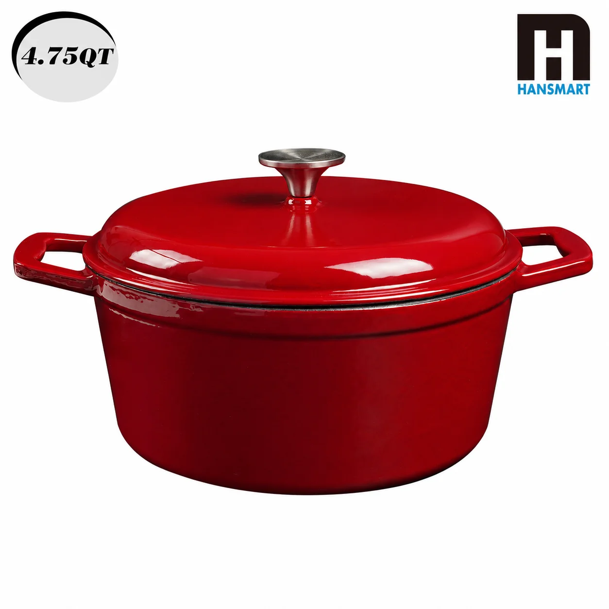 HANSMART 4.75Qt Enameled Cast - đánh giá và giá Dutch Oven Enamel