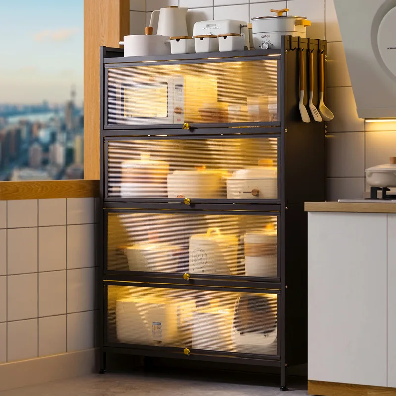 

Kitchen Shelves Floor-to-ceiling multi-layer cabinets Lockers Cupboards Storage Cabinets Multifunctional Lockers Cupboards