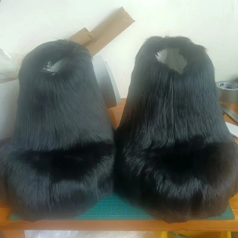 أقدام الحيوان فروي تأثيري مخلب أفخم الأحذية Comiket Kig Fursuit Kigurumi دمية الوحش الأحذية تأثيري حلي