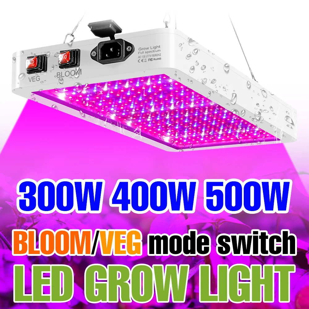 

500W Full Spectrum Plant Light LED Indoor Hydroponic Growth Box 220V Greenhouse Tent Seeds Succulent Vegs Cultivation Lighting