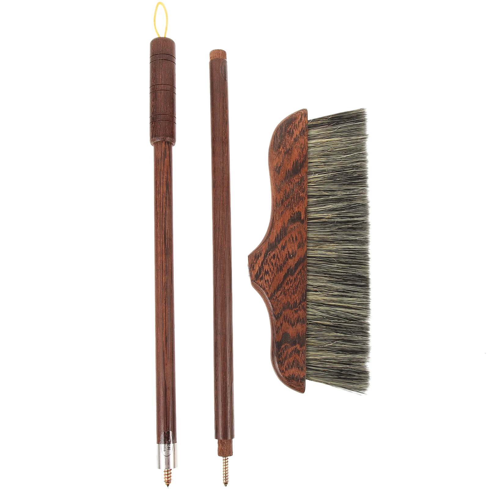 

Chicken Wing Wood Broom Household Heavy Duty Durable Cleaning Brush Long Handle Kitchen Floor Cleaner Hanging Hole Design