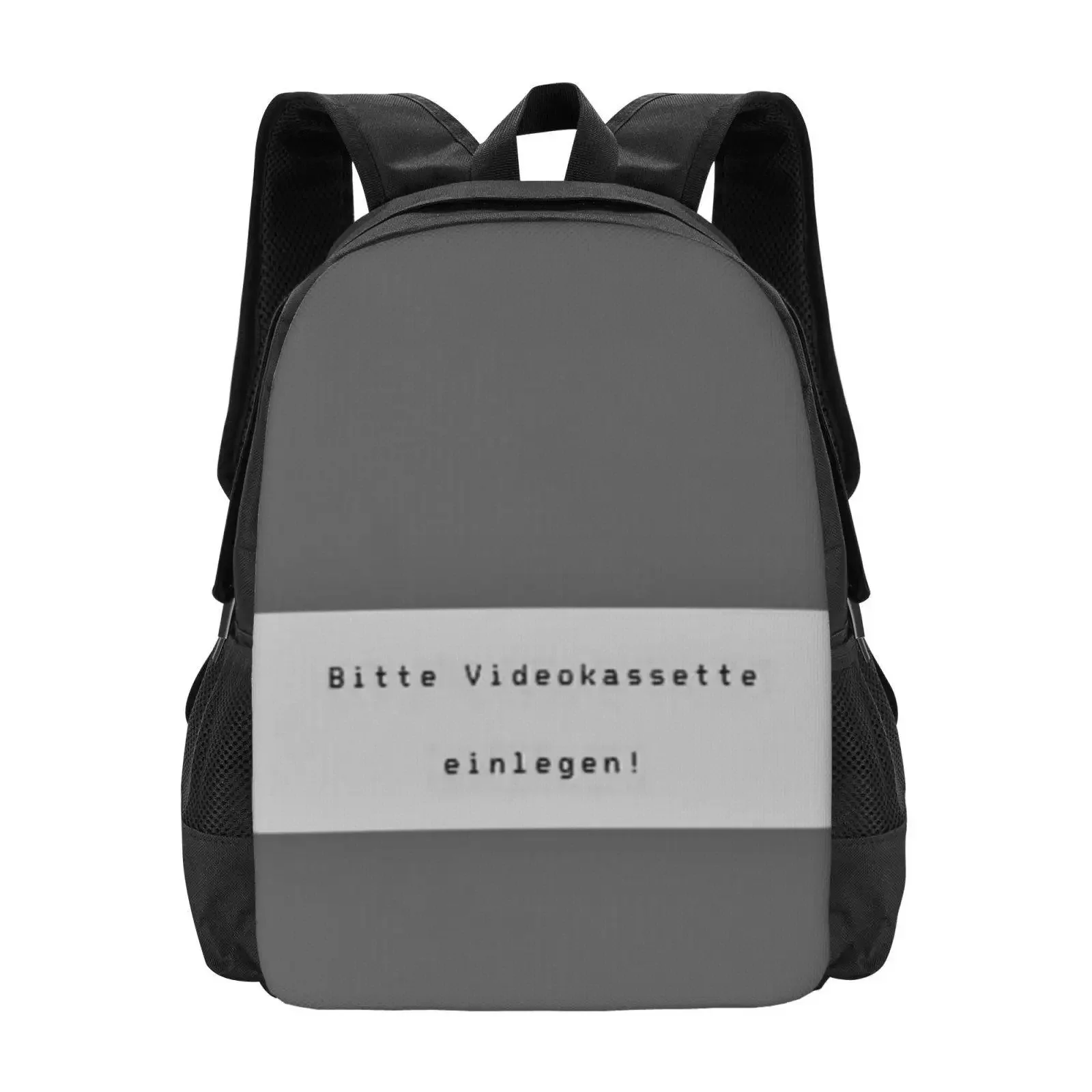 

Please Insert The Video Cassette Hot Sale Schoolbag Backpack Fashion Bags Video Cassettes Video Films Etiquette Labels Write To