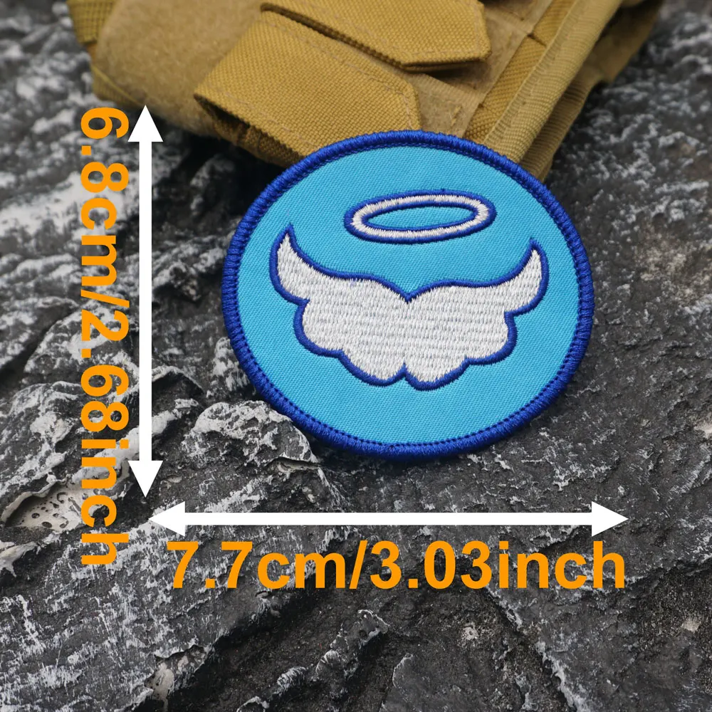 Bratz Cloe Angel Symbol V.3  Embroidered Patch with merrow border, Sewable Applique for Clothing and Accessories