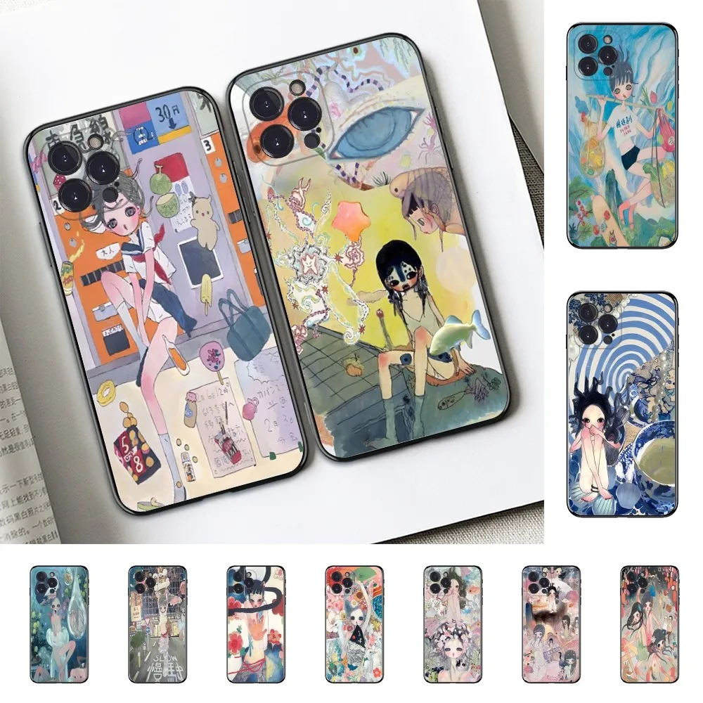 Aya Takano Phone Case For IPhone 16 15 14 11 12 13 Mini Pro XS Max Cover 6 7 8 Plus X Funda Shell