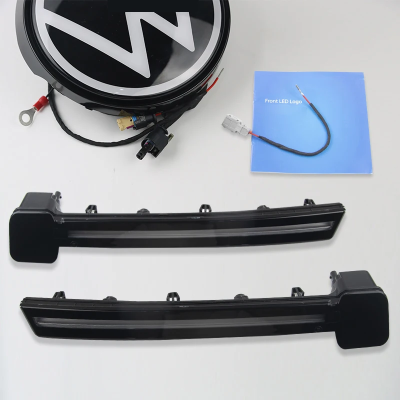 Front LED Logo For Volkswagen ID.3 Daytime running lights Volkswagen Motors light Strip vw Logo Light LED Badge Light