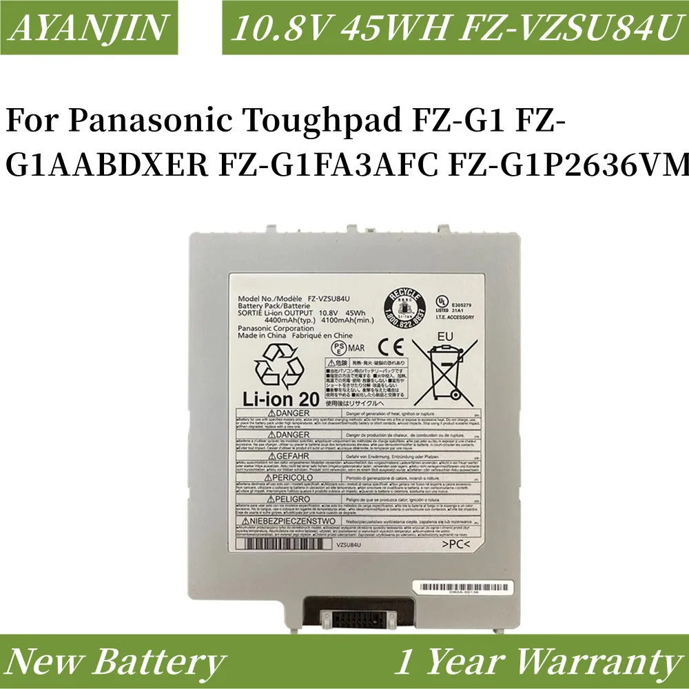 FZ-VZSU84U FZ-VZSU84R 10.8V 45WH Laptop Battery For Panasonic FZ-VZSU84A2U FZ-VZSU88U FZ-G1 Tablet PC