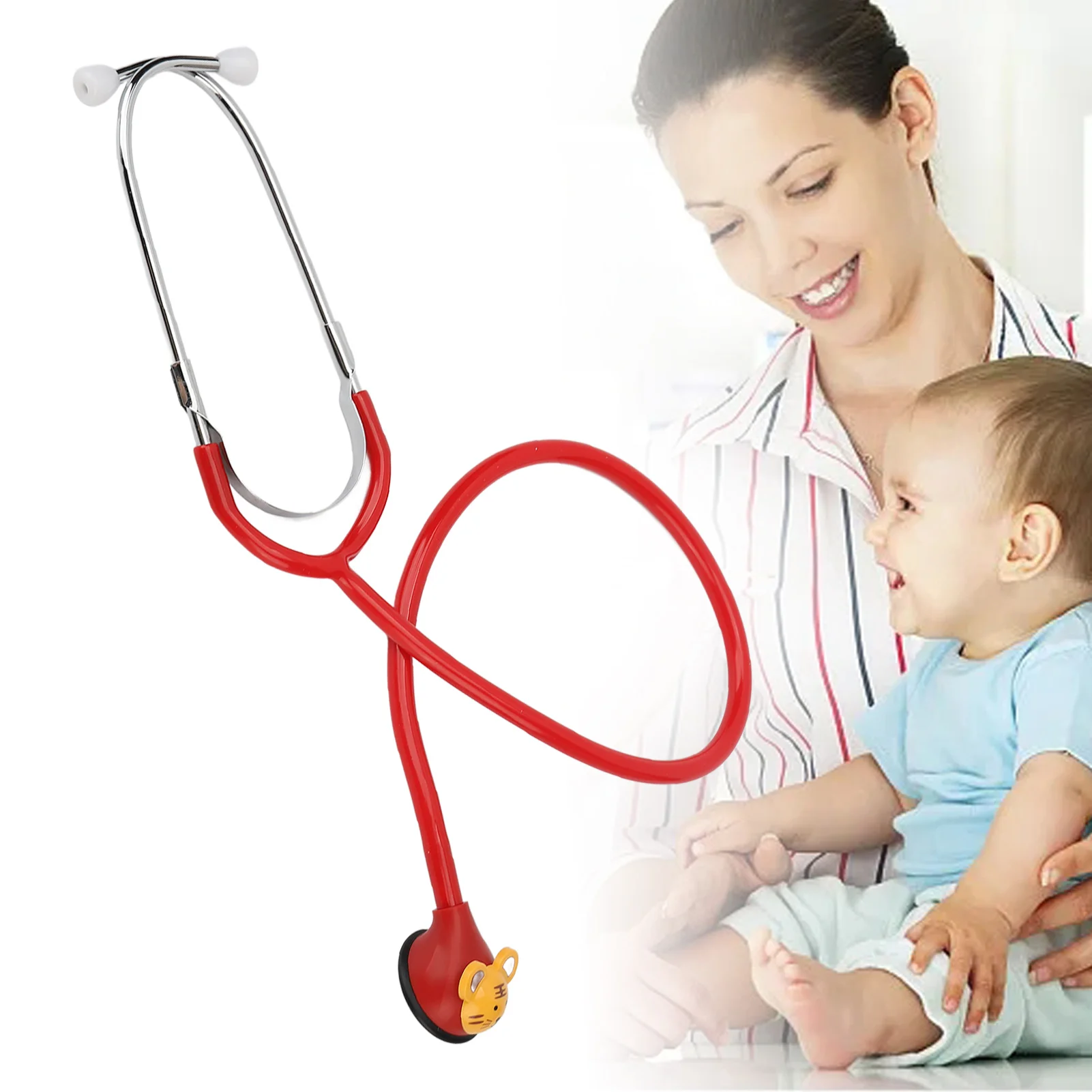 Pediatric Stethoscope 5 Heads  Thin Fiber Diaphragm Cartoon Animals Multiple Colors  Stethoscope for Pediatrician