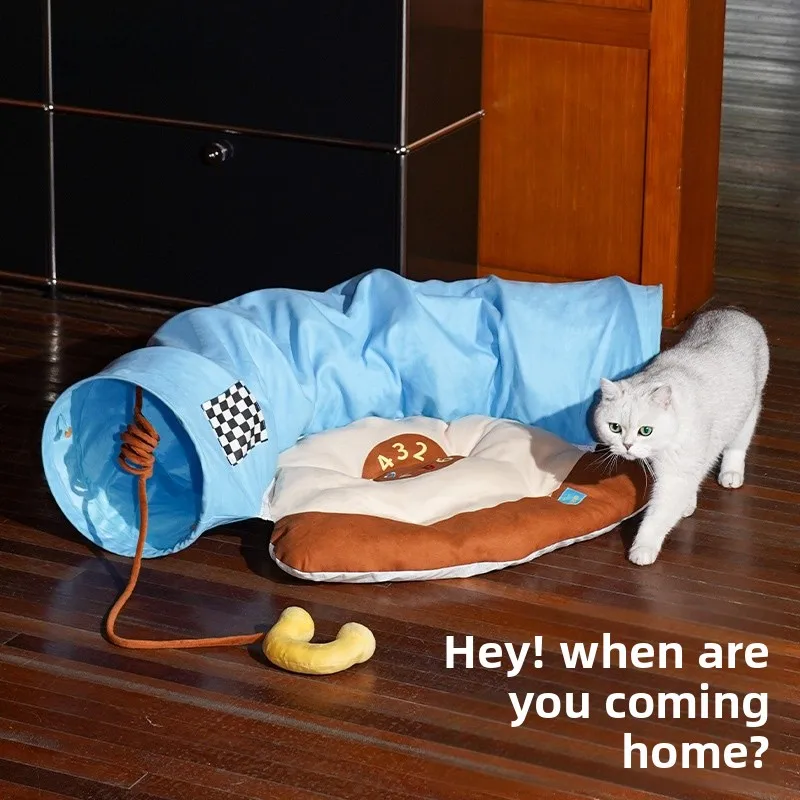 

Zeze Detachable Tunnel Bed Pet Supplies for Kittens All Seasons Universal Cleanable Toy Home Comfortable Nest