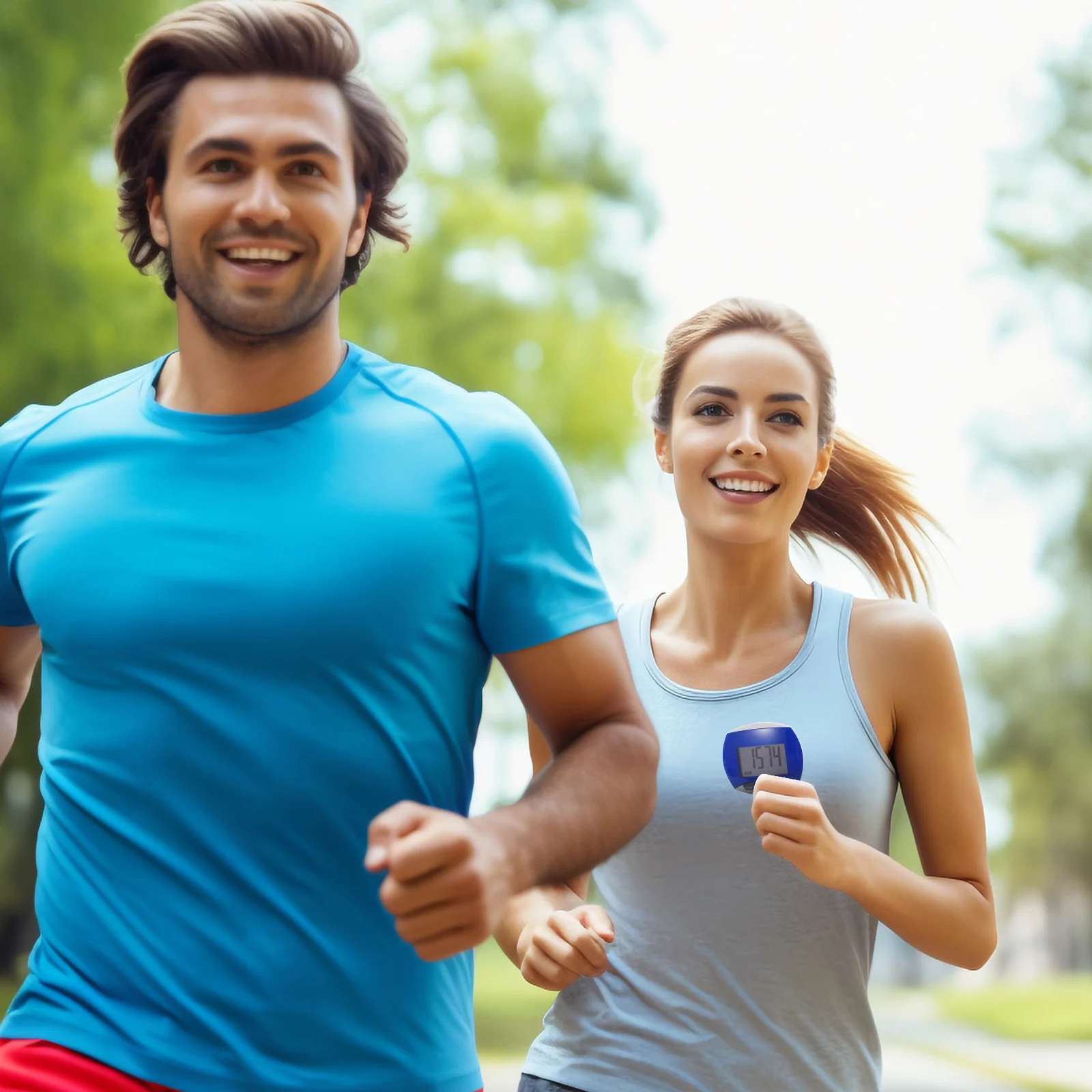 عداد الخطى الإلكتروني متعدد الوظائف، عداد الخطوات الدقيق، شاشة كبيرة محمولة للياقة البدنية والجري والمشي والتسلق والمشي لمسافات طويلة #5