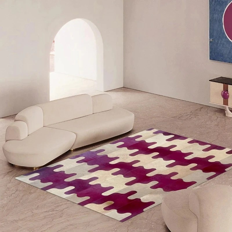 irregular fur splicing carpet modern simple living room bedroom sofa blanket can be customized