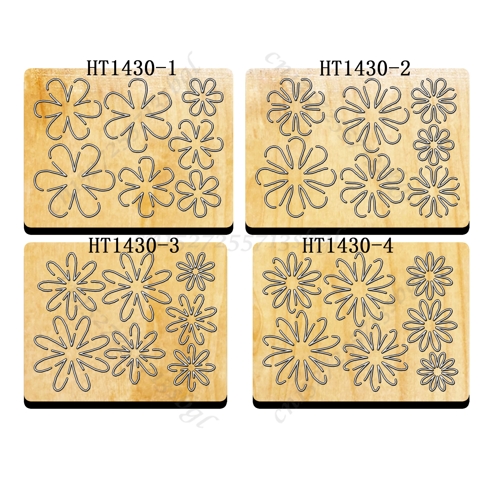 

Flower Cutting dies - New Die Cutting And Wooden Mold,HT1430 Suitable For Common Die Cutting Machines On The Market.