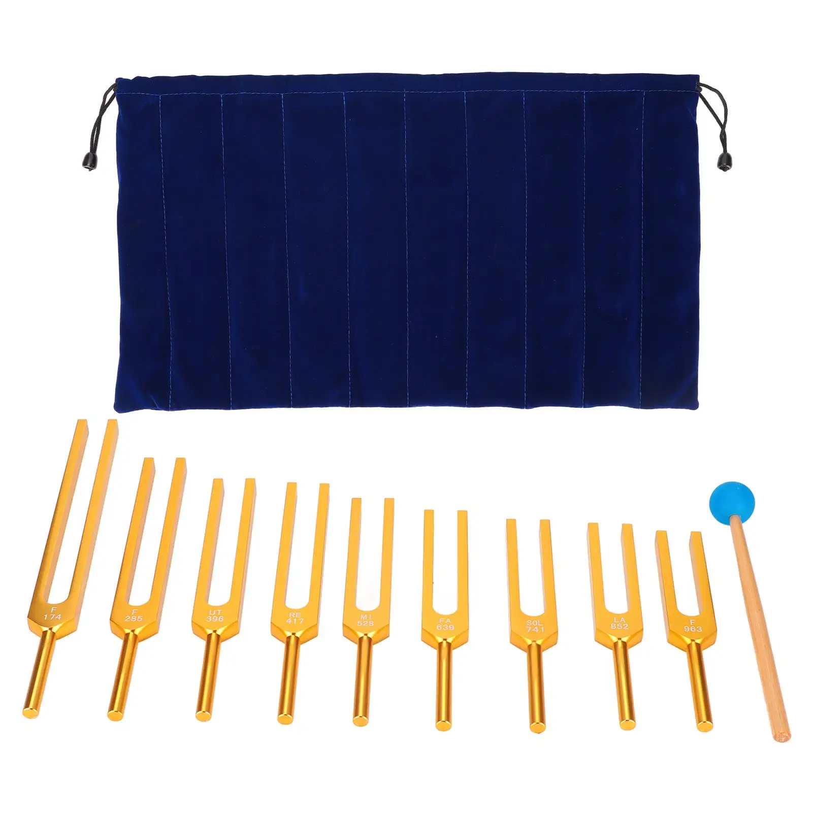 مجموعة شوكة الرنانة من سبائك الألومنيوم أداة الشوكة الرنانة الاهتزازية للعلاج الصوتي والاسترخاء