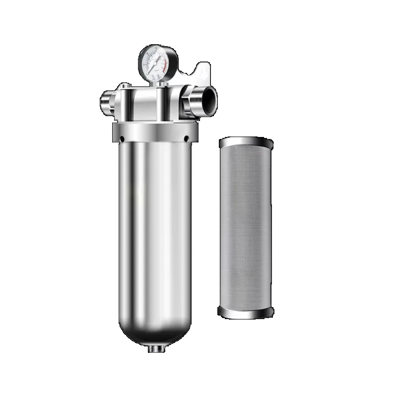 

Бытовой фильтр для воды QZ133-10000L из нержавеющей стали с ручной предварительной фильтрацией для дома и кемпинга