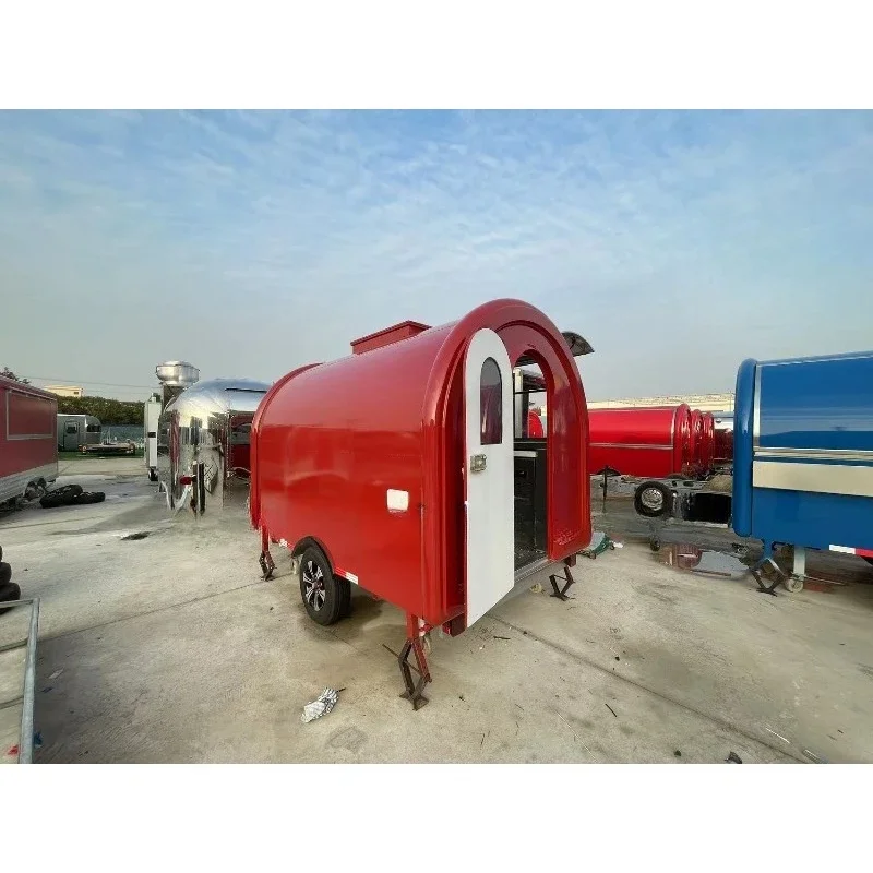 MAICHE مخصص الأحمر المحمول عصير القهوة هوت دوج الآيس كريم الغذاء مقطورة شاحنة عربة الوجبات السريعة بار