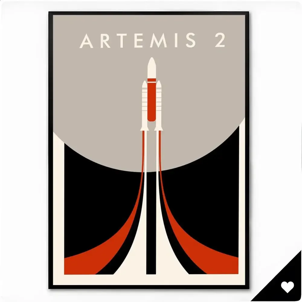 Project Space Artemis II Poster Premium HD Decor Wall Art for Interior Room Makeover Home Accents Gift