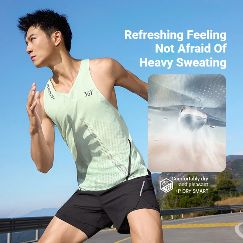 361 Degrees Furious Men Sports Vest Light Slim Fit Fast-drying Breathable Training Marathon Running Workout Sleeveless 652622502 view 2