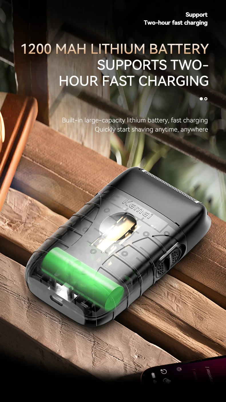 Kemei Km-809A Km-2299 Km-T95 Professionelle Barber Schnurlose Elektrische Haarschneidemaschine USB Aufladbare Trimmer Haarschneidemaschine – Detail 17