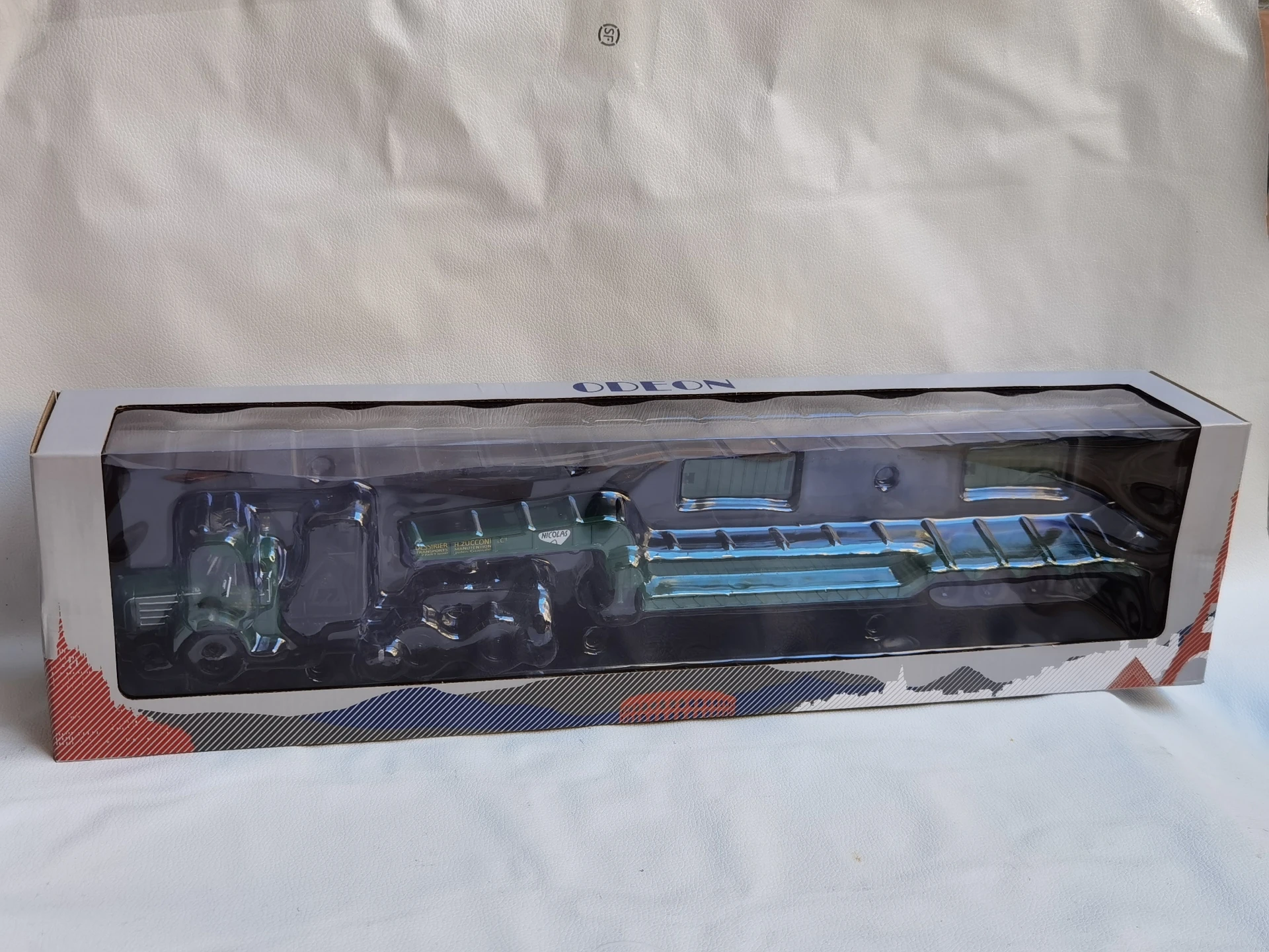 

Литой под давлением ODEON масштаб 1/43 BERLIET TBO DESSIRIER ZUCCOHONI French Berliet модель грузовика с прицепом T6i3 модель автомобиля из сплава, коллекционная игрушка