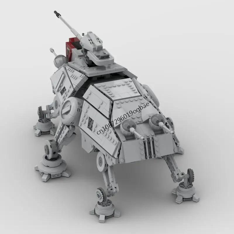 New 1697Pcs Famous Star Battle Movie Moc AT-TE Tank Car Model Diy Creative Ideas Child Toy Birthday Christmas Gift Custom Puzzle