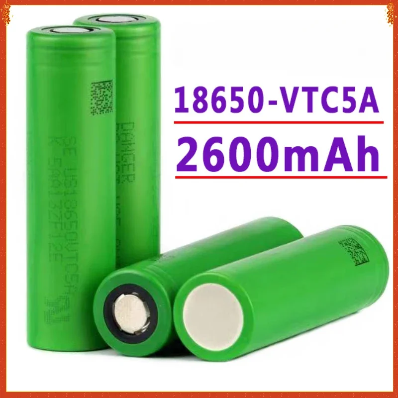 

NEW 3.7 V Rechargeable Voltage US18650 VTC5A 2600 MAH 18650 Battery Replace 3.7 V 2600 MAH 18650 VTC6 Battery