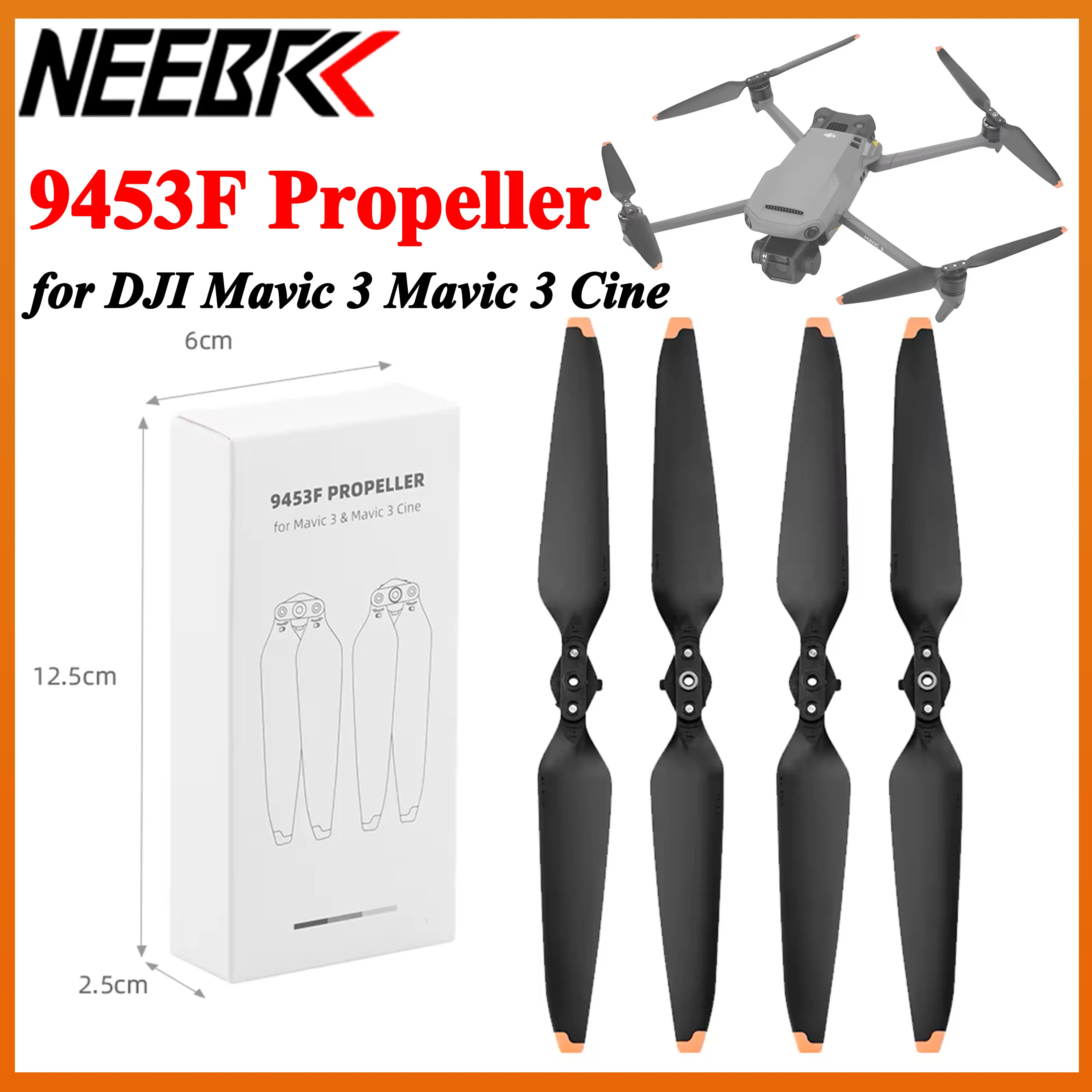 9453F Foldable Blade Quick Release Drone Prop Light Weight Propellers for DJI Mavic 3 Mavic 3 Cine Plane Replacement Accessories
