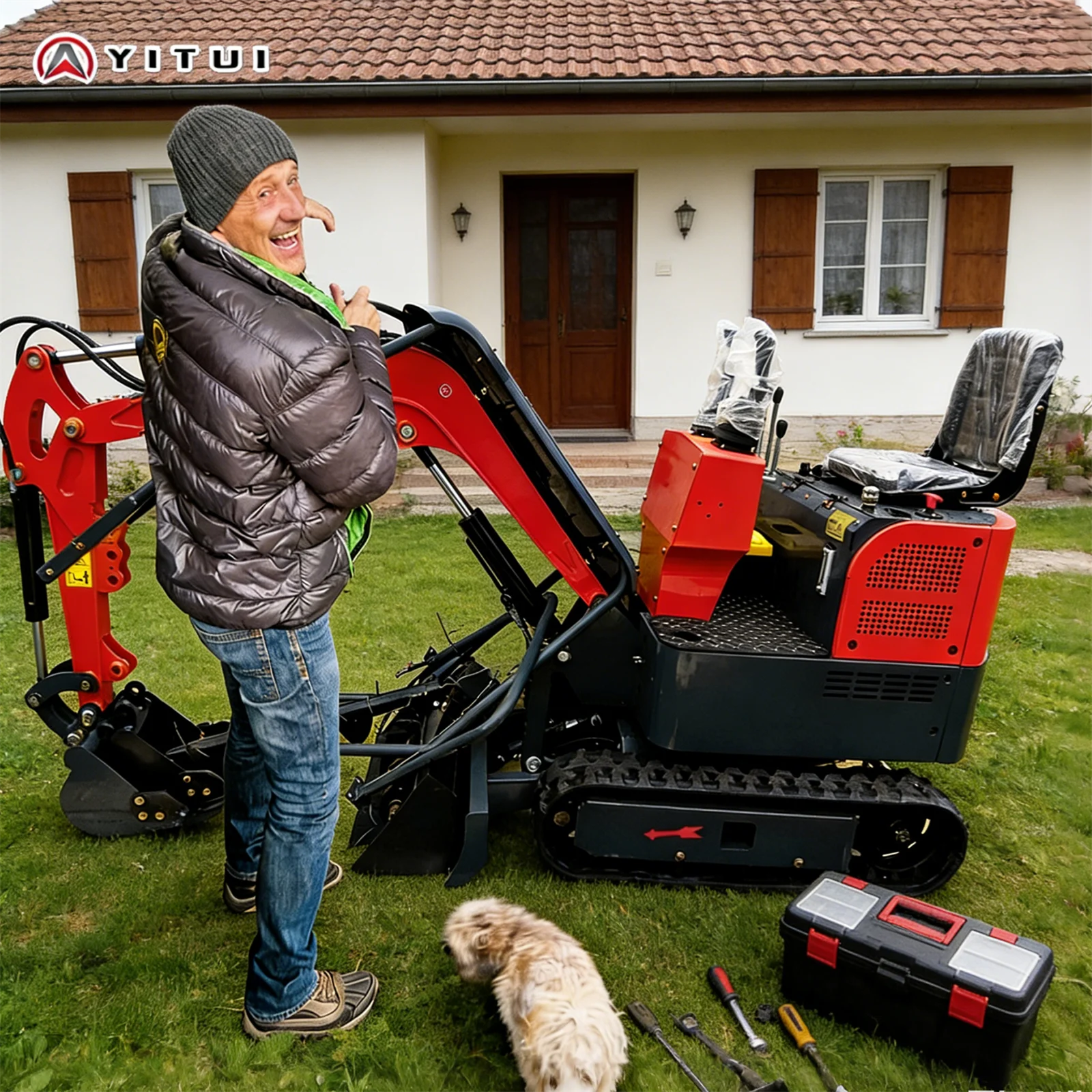 

Multifunctional 1.2 Ton Mini Excavator Epa Euro 5 Cab Kubota Engine Family Wall Breaking Track Mini Excavator Customized