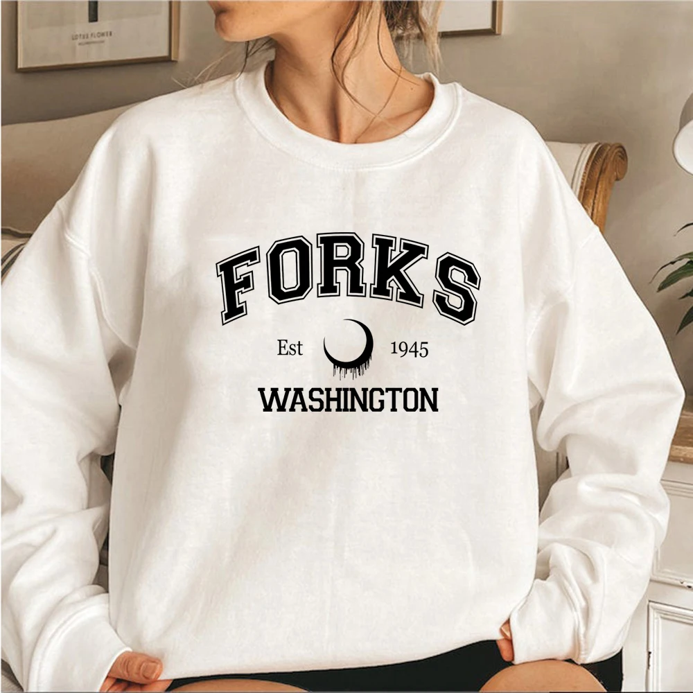 Twilight Sweatshirt Forks Washington Sweatshirts Unisex Langarm-Rundhalspullover Team Edward Sweater Streetwear Hoodies – Detail 4