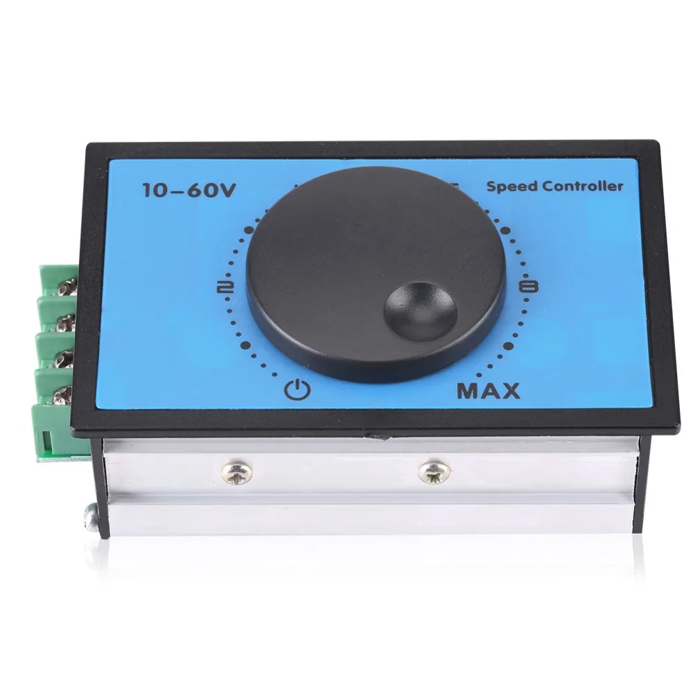 Plastic Motor Speed Regulator Soft Start DC 10-60V 20A Panel Drive Module Stable Output Block Protect Motor Control Gear