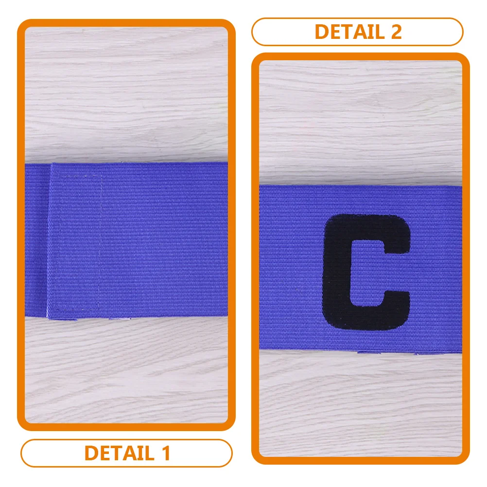 3 Pcs Football Training Supplies Captain C-label Armband Yellow Bands Professional Badge Convenient Nylon Portable Man