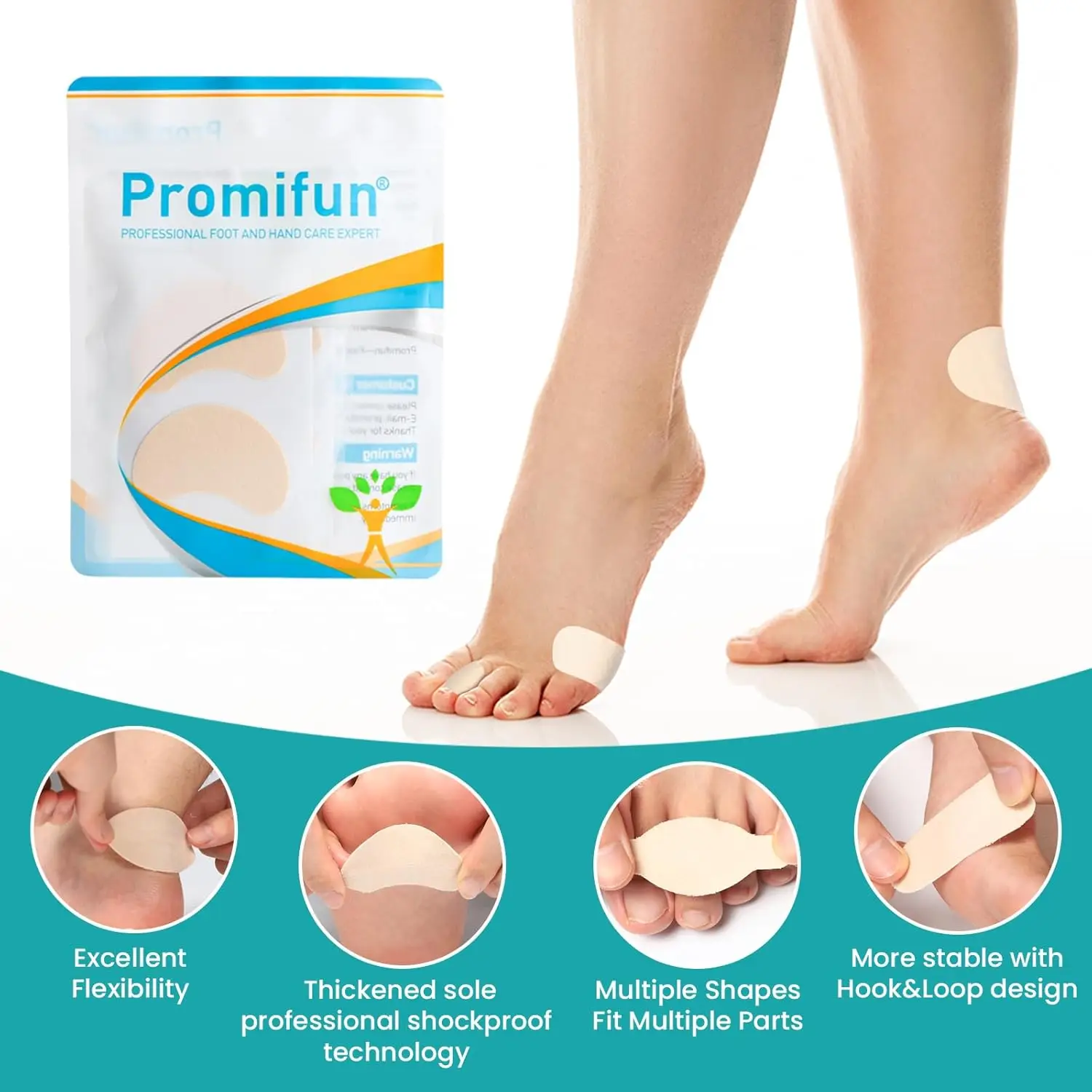10/20Pcs Sumifun Crescent Heel Pads Anti Friction Foot Care Blister Protection Sticker