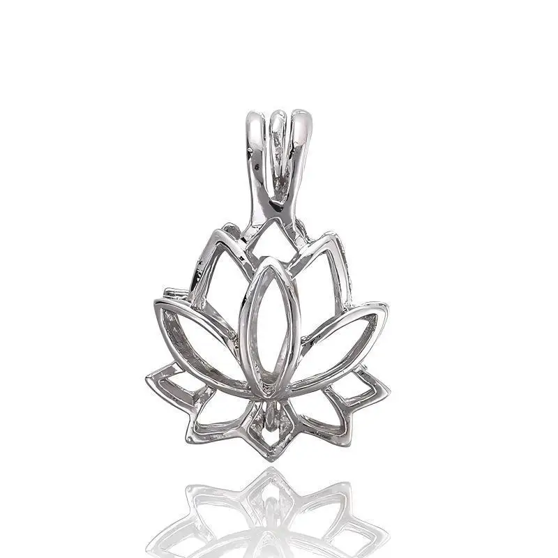 1Pcs Hollow Pearl Cage Magic Box Pendant Freshwater Oyster Pearl Accessories Openable DIY Necklace Jewelry Findings Components