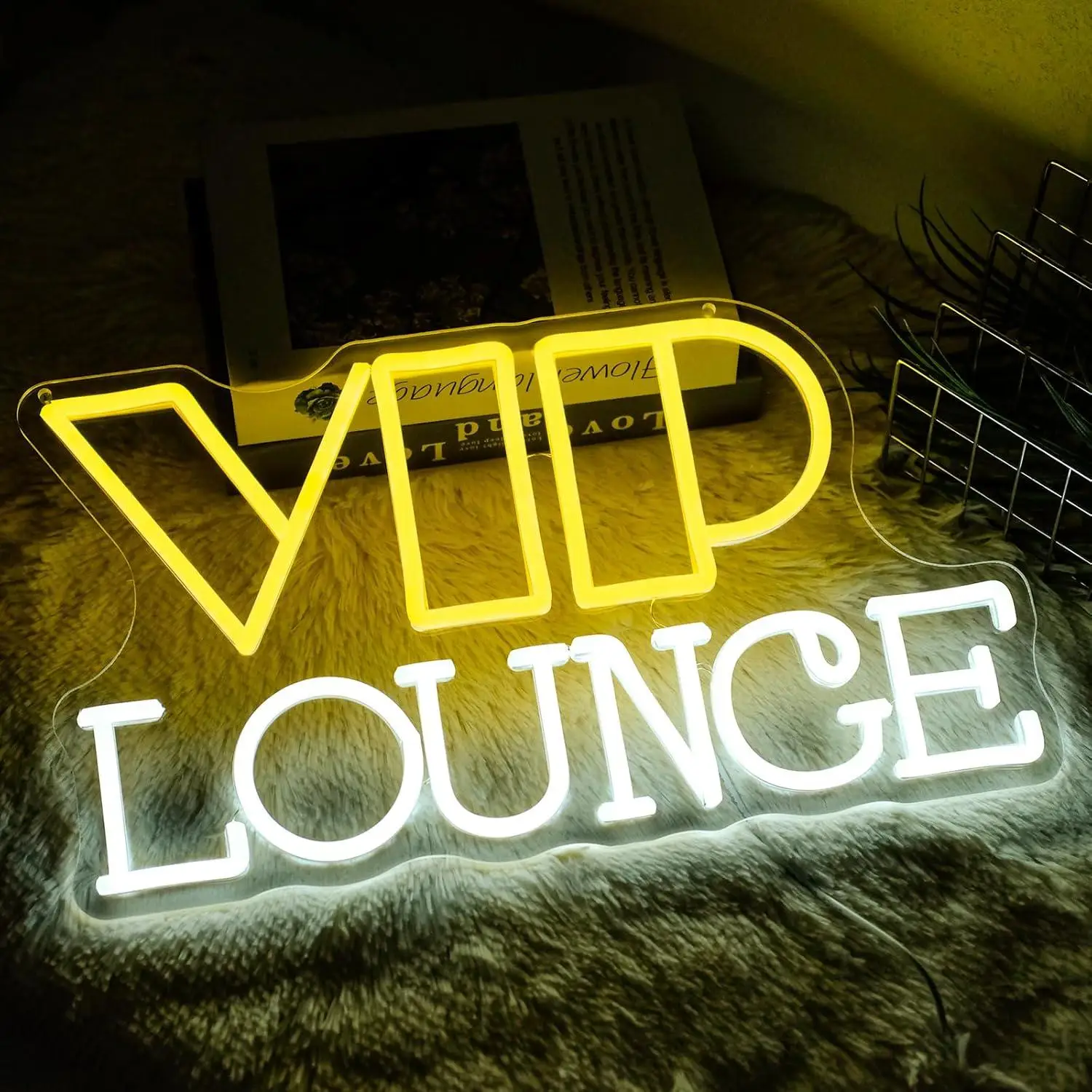 Vip Lounge Neon Sign USB Powered LED Dimmable Neon Lights For Home Party Bar Hotel Cafe VIP Room Decoration Business Led Signs