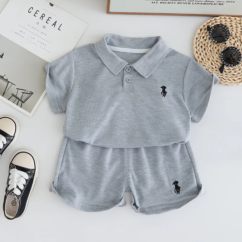 Summer New Baby Boys Clothing For Children Boys T-Shirt Shorts 2Pcs/Sets Infant Kids Clothes Casual Costume Toddler Tracksuits