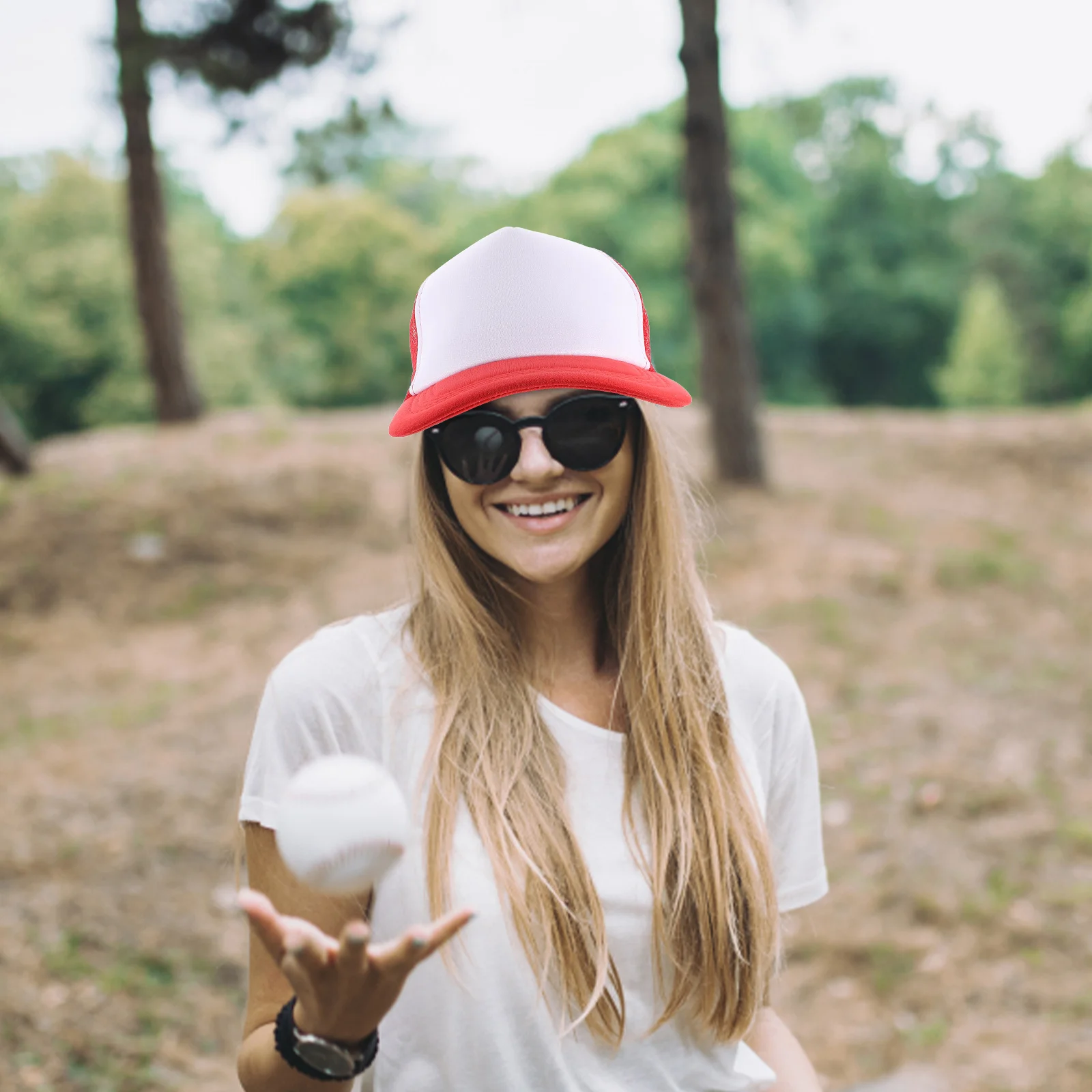 

10Pcs Blank Mesh Baseball Caps DIY Sublimation Hat Heat Transfer Printing Design for Men Women Fashion Casual Outdoor Activity